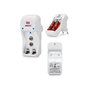 Carregador de Pilhas AA/AAA/9V C/ 2 Pilhas AA