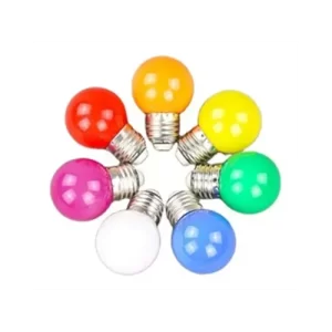 Lâmpada Bolinha Led Coloridas 1W E27 127V