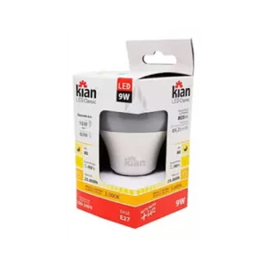Lâmpada Bulbo Led 9W Bivolt E27 Branco Quente