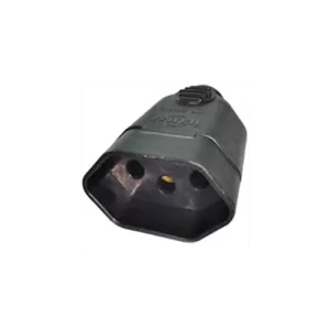 Plugue Femea 2P+T 20A Branca / Preta